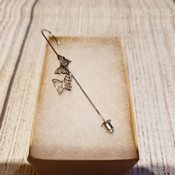 Hypoallergenic Silver crawler wrap earring - Picture 4 of 4